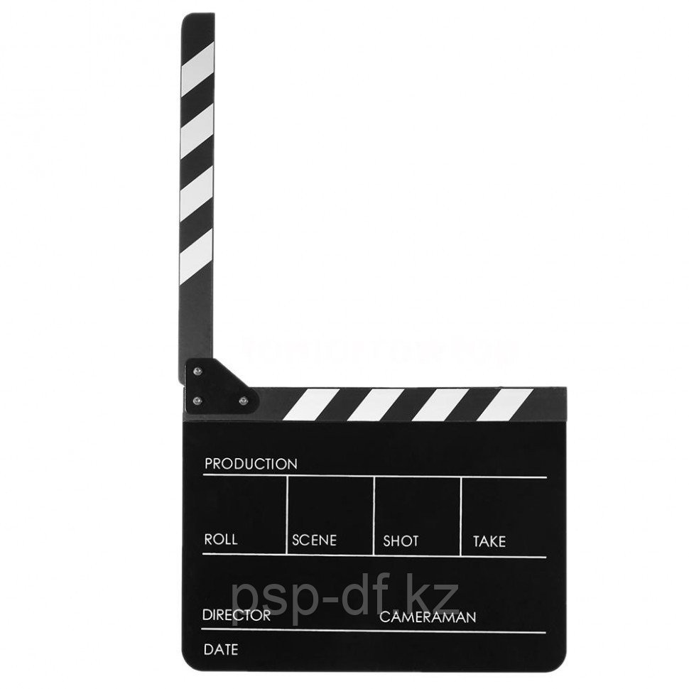 Directors Acrylic Film Movie Cut Action Scene Clapper Board Black (ХЛОПУШКА) - фото 1 - id-p43964072