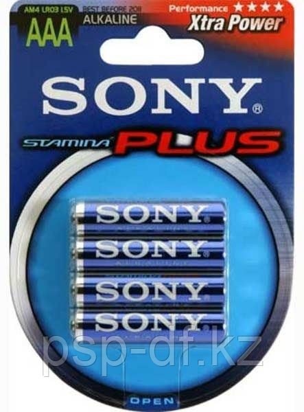 Батарейка Sony Plus AAA 1.5V 4шт. - фото 1 - id-p45982554