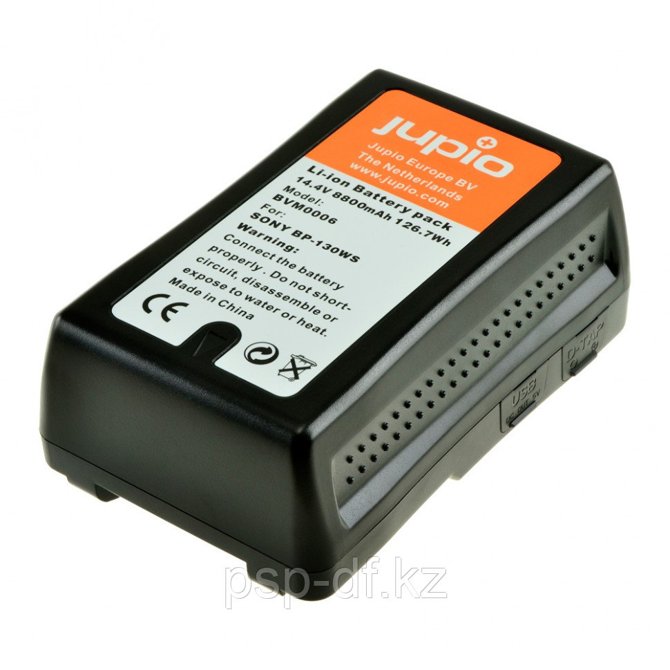 Аккумулятор Jupio V-Mount LED Indicator 14.4v 8800 mah (130Wh) (D-Tap and USB 5v DC Output)