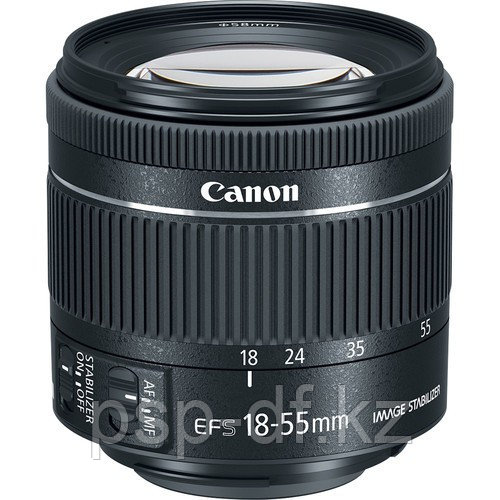 Объектив Canon EF-S 18-55mm f/4-5.6 IS STM серебристый