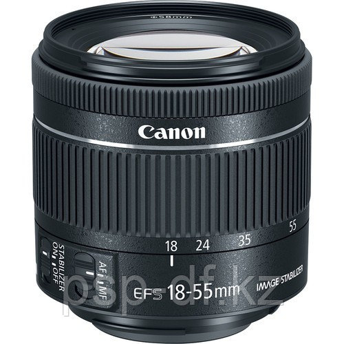 Объектив Canon EF-S 18-55mm f/4-5.6 IS STM серебристый