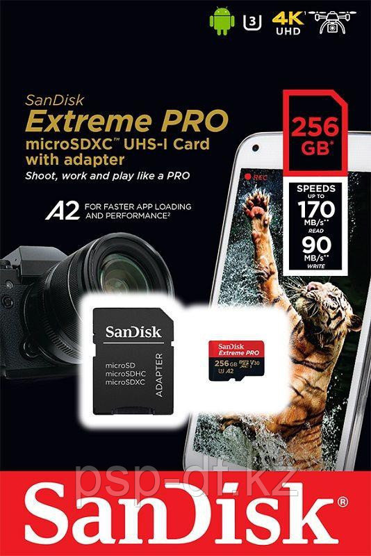 Карта памяти SanDisk Extreme Pro microSDXC UHS-I 256GB 170Mb/s