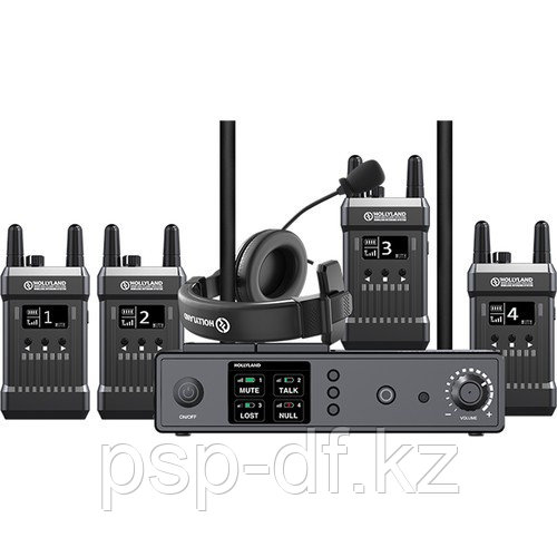 Беспроводной интерком Hollyland MARS T1000 Full Duplex Wireless Intercom System 4 абонента - фото 1 - id-p71599149