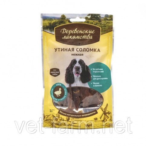 Лакомство Для Собак: Утиная Соломка Нежная, Деревенские Лакомства