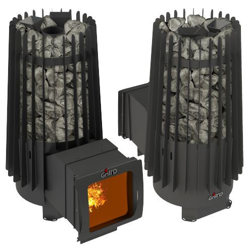 Печь для бани и сауны Cometa 180 Vega Window Max Grill`D