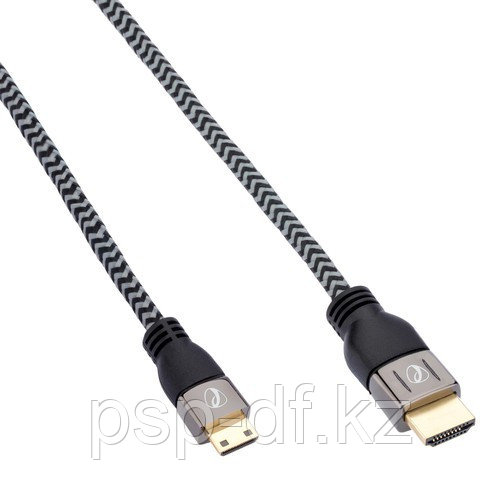 Кабель Pearstone Active Braided High Speed Mini HDMI to Full HDMI (0.9 m)