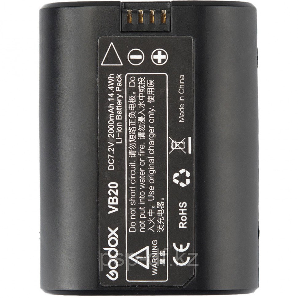 Аккумулятор Godox VB-20 для вспышек V350 (7.2V, 2000mAh) - фото 1 - id-p70432728
