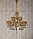 Люстра подвесная хрустальная на 12 ламп золотая, фото 6