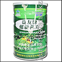 Таблеткадағы спирулина, 1000 дана қаптамада.