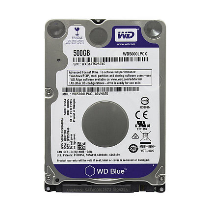 Жесткий диск для ноутбука 500Gb WD Blue SATA 6Gb/s 2.5" 5400rpm 16Mb, фото 2