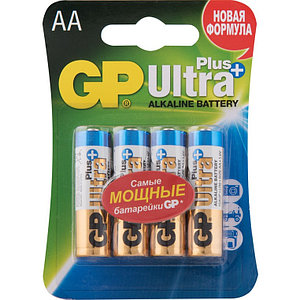 Батарейки GP ULTRA PLUS Alkaline (AA), 4 шт.