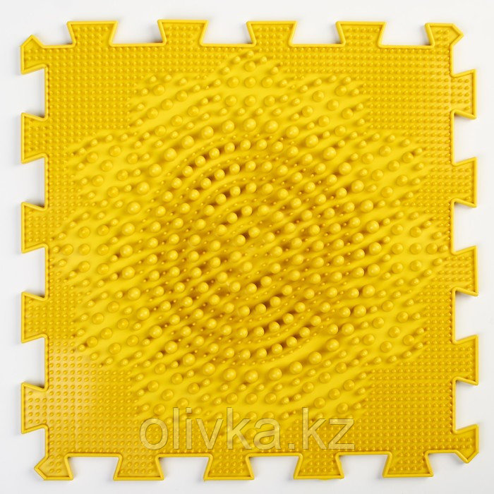 Детский массажный коврик 1 модуль "Подсолнух" цвет жёлтый