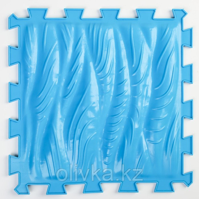 Детский массажный коврик 1 модуль "Морская Волна" цвет синий