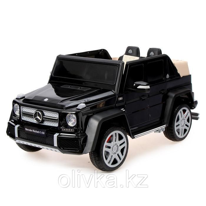 Электромобиль MERCEDES-BENZ G 650 Landaulet, EVA, кожаное сидение, цвет чёрный глянец