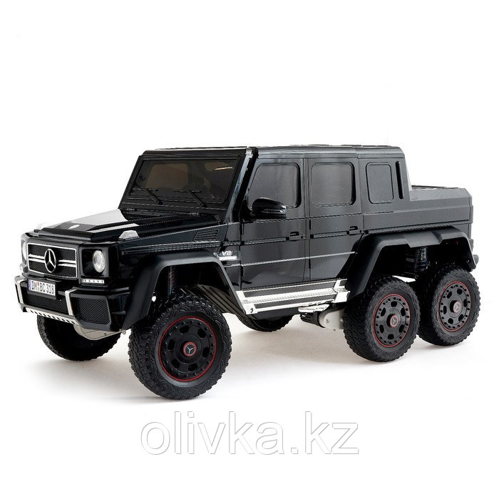 Электромобиль MERCEDES-BENZ G63 AMG 6x6», 6WD полный привод, цвет глянец черный, EVA