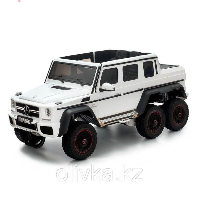 Электромобиль MERCEDES-BENZ G63 AMG 6x6, 6WD полный привод, цвет белый, EVA