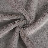 Лоскут для рукоделия, 50х50 см, мех, цвет светло-серый, фото 2