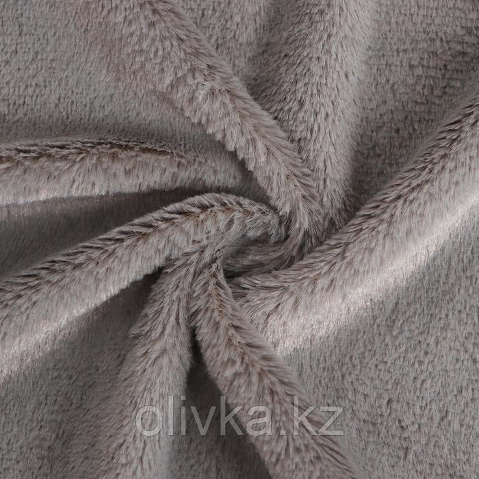 Лоскут для рукоделия, 50х50 см, мех, цвет светло-серый - фото 2 - id-p86925889