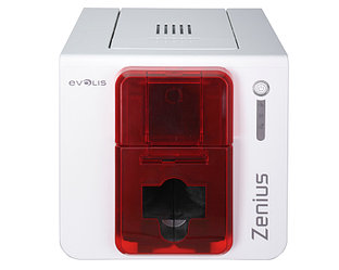Evolis ZN1U0000RS Сублимационный принтер Zenius для печати на картах, базовый, USB, красный.