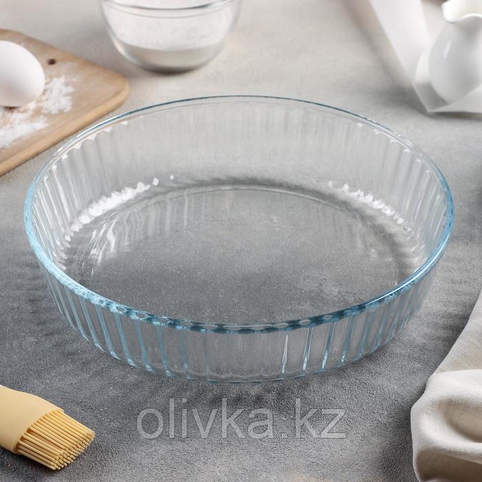 Блюдо для запекания Доляна, 2 л, 26,5×23,5×5,8 см, круглое