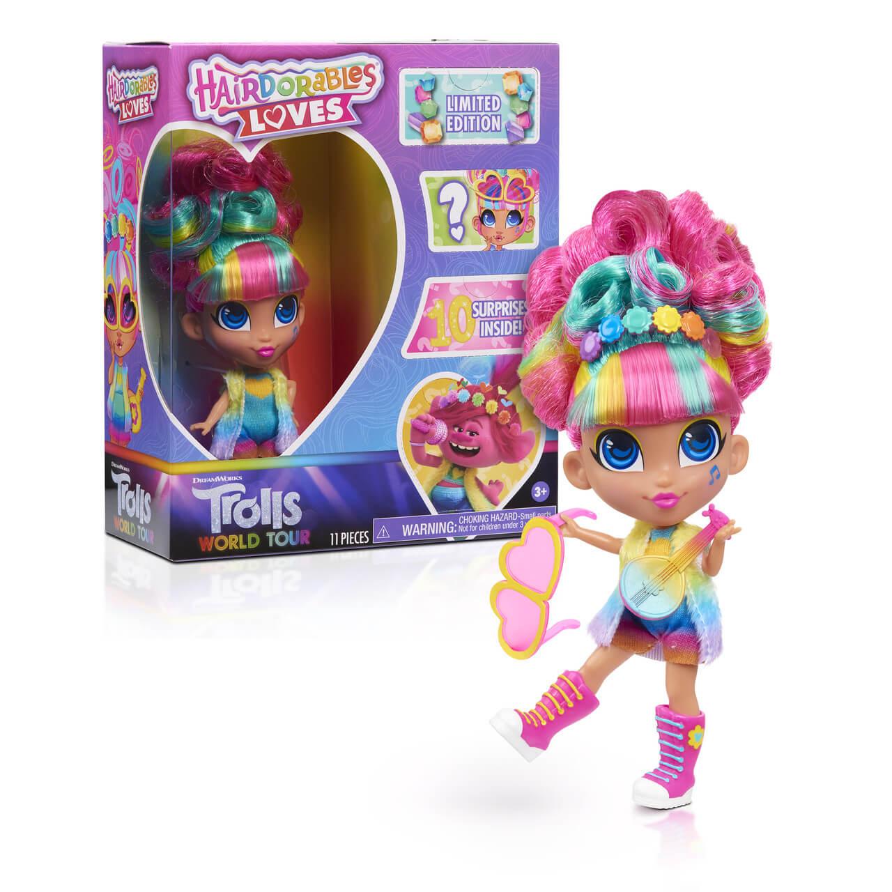 Кукла Хэрдораблс любит троллей Hairdorables Loves Trolls World Tour