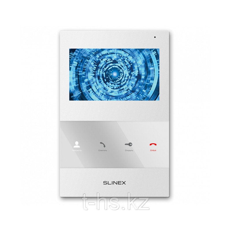 Slinex SQ-04M цвет белый. 4" Цветной домофон c программной детекцией движения