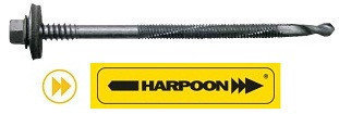 HARPOON Plus саморез для cэндвич-панелей, HSP14-R-S19 5.5/6.3х160, крепление к подконструкциям до 16 мм