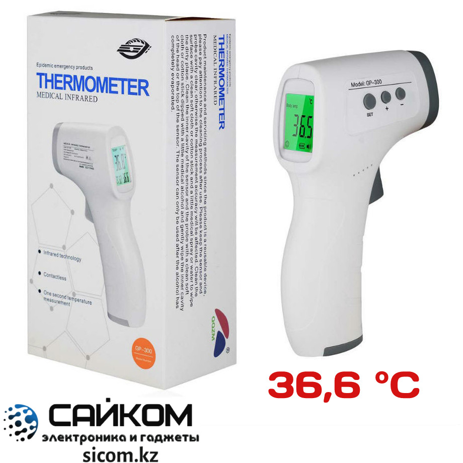 Термометр GP-300, Точность ± 0.2 °C, Батарейки ААА, фото 1