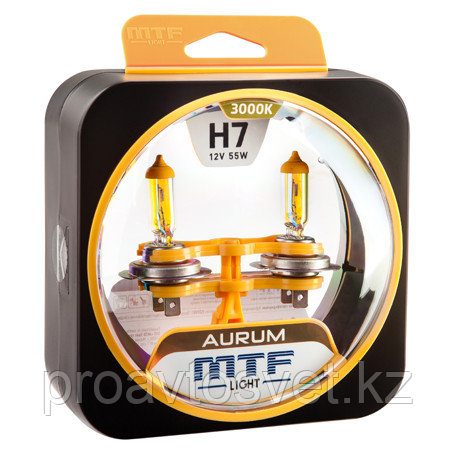 Галогенные автолампы MTF Light серия AURUM H7, 12V, 55W, комп.