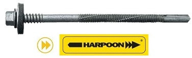 HARPOON саморез для cэндвич-панелей, HSP-R-S19 5.5/6.3х130, крепление к подконструкциям до 12,5 мм