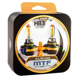 Галогенные автолампы MTF Light серия AURUM HB3(9005), 12V, 65W, комп.