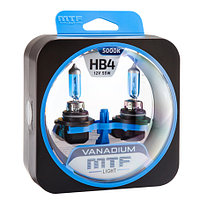 Галогенные автолампы MTF Light серия VANADIUM HB4(9006), 12V, 55W, комп.