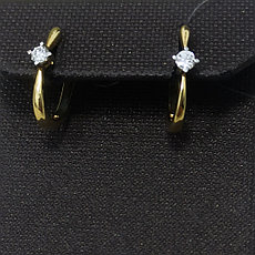 Серьги с бриллиантом ( пр.Абая 141 )