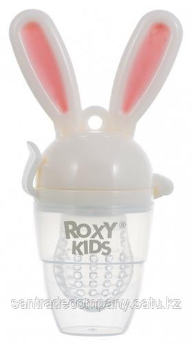 Ниблер Roxy Kids для прикорма Bunny Twist силиконовый (розовый)