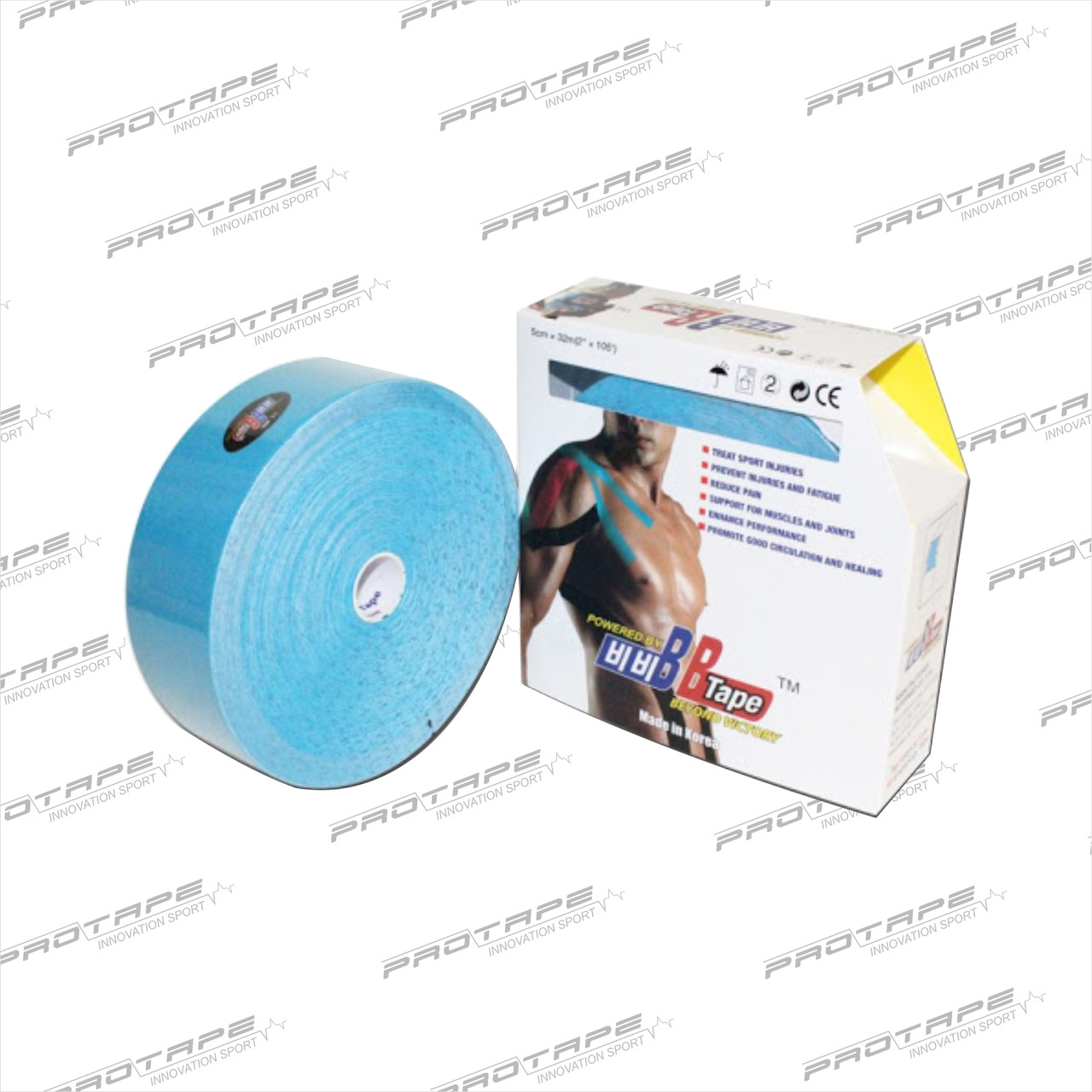 Тейп BBTape Kinesiology Tape 5см х 32м - фото 1 - id-p83382110