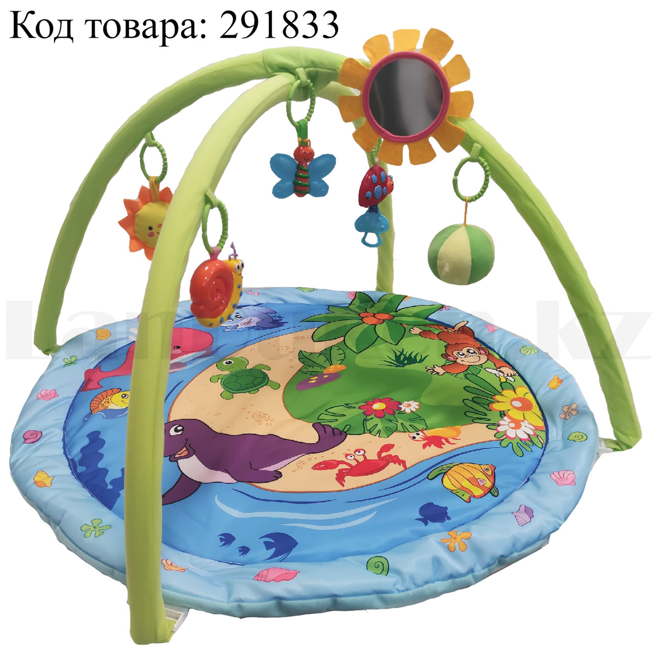 Развивающий коврик для малышей с музыкальной игрушкой 56х85 см - фото 1 - id-p86945755