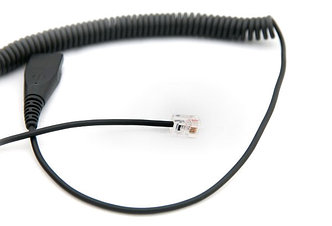 Переходник AxTel QD/RJ - спиральный кабель. 0.5-2 м. 02 (AXC-02)