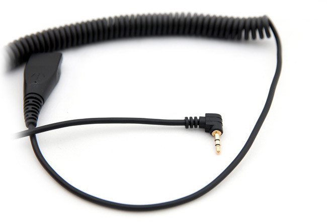 Переходник AxTel QD/2.5 mm jack - спиральный кабель 0.5-2 м (AXC-25) - фото 1 - id-p10216827