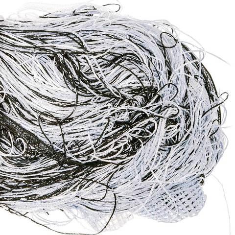 Штора-лапша веревочная «Кисея-занавес из нитей» {3 x 3 метра} (Черно-Белый / без декора) - фото 1 - id-p86957026