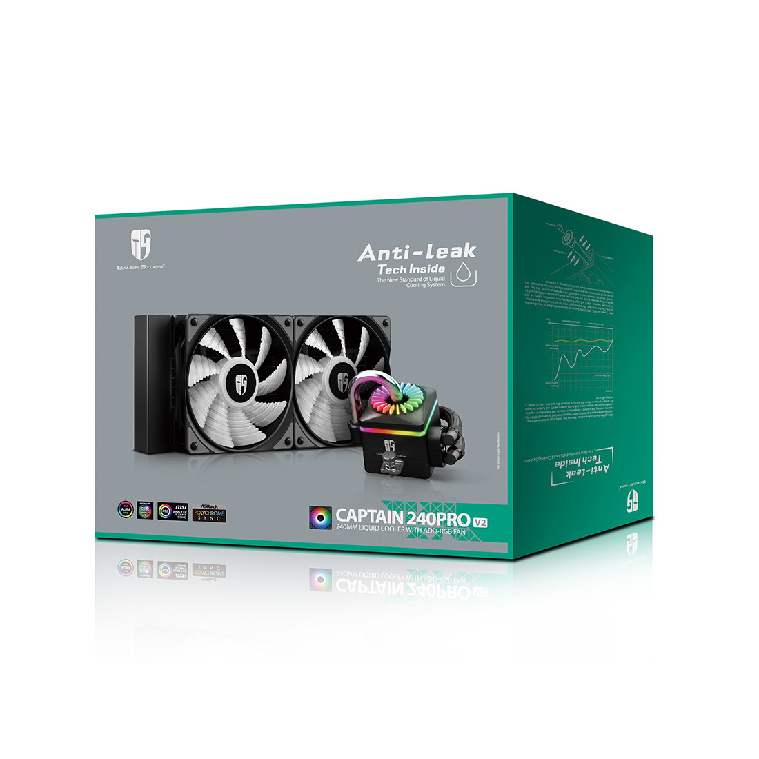 Кулер с водяным охлаждением Deepcool CAPTAIN 240 PRO V2