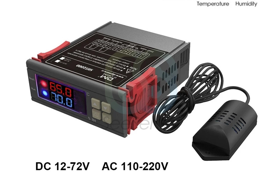 Регулятор температуры и влажности SHT2000 с датчиком 85 ~ 230V - фото 1 - id-p86974716