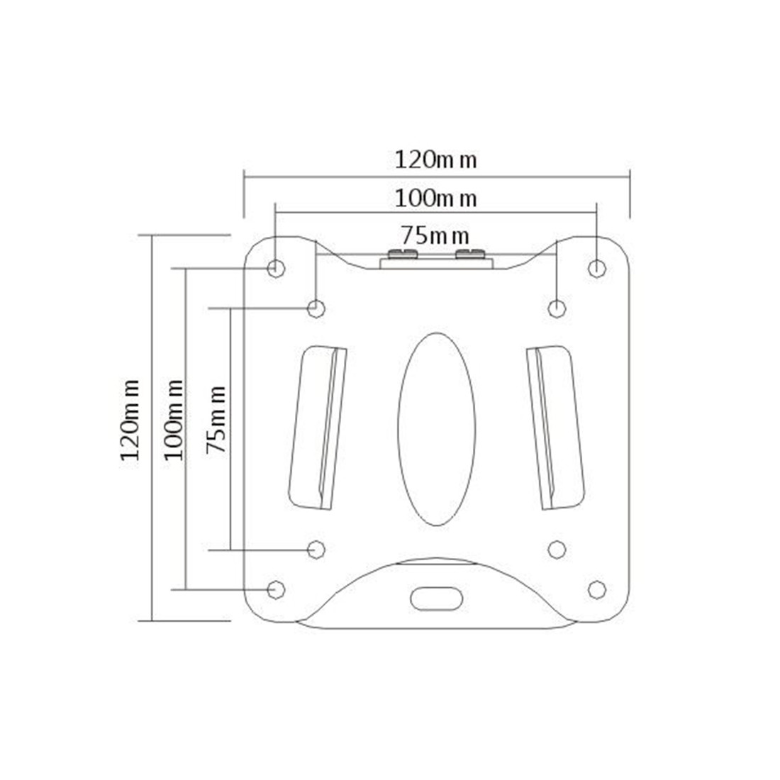 Кронштейн Brateck LCD-203 для ТВ и мониторов, 13"-27"
