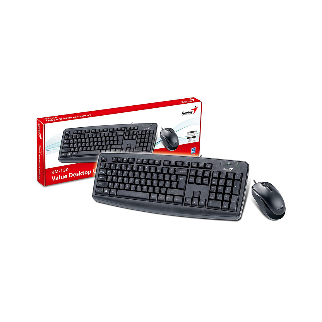 Комплект Клавиатура + Мышь Genius KM-130