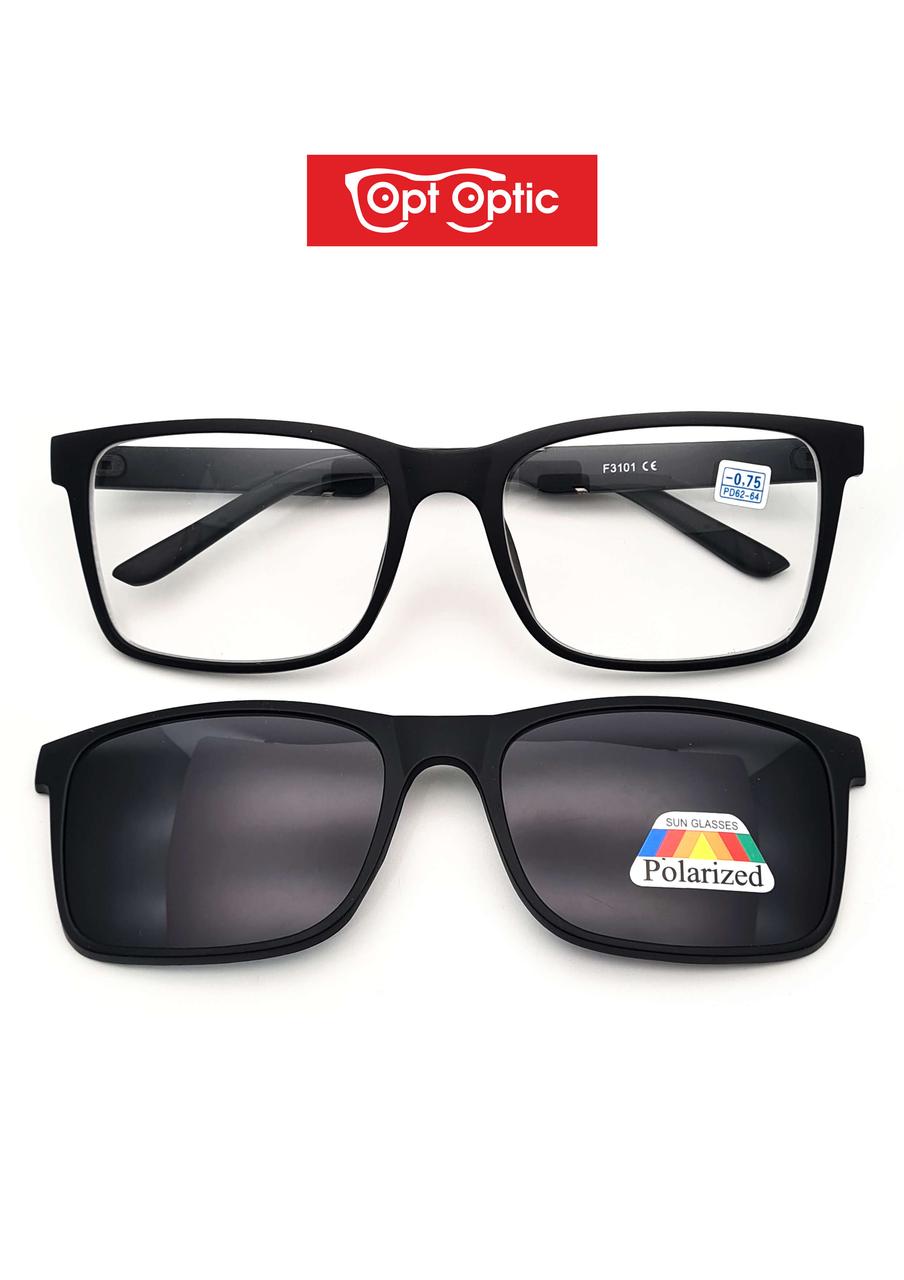 Готовые очки с магнитными насадками и диоптриями от -1.00 до -6.00 - фото 1 - id-p86985107