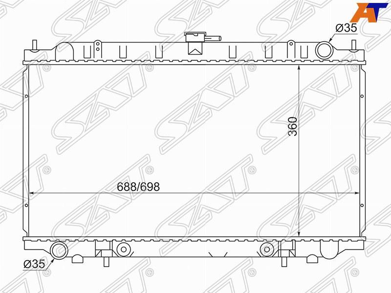 Радиатор NISSAN BLUEBIRD U14 /PRIMERA CAMINO P11 95-01 /AD /WINGROAD Y11 /SUNNY B15 98-05 YD22 /SR18 - фото 1 - id-p85538333