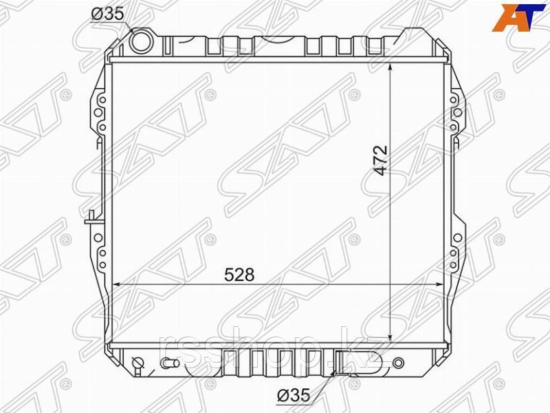 Радиатор TOYOTA SURF /HILUX /4-RUNNER LN13# 2,4 1989-95