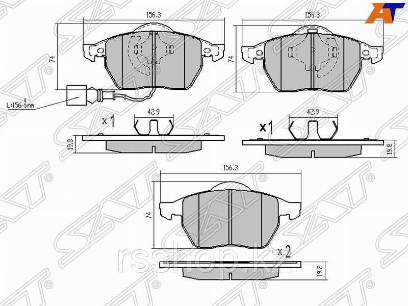 Колодки тормозные перед AUDI A3 96-03 / TT 98-06 / SKODA OCTAVIA 97-10 / VW NEW BEETLE 02-10