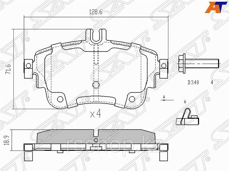Колодки тормозные перед MERCEDES W176 /W246