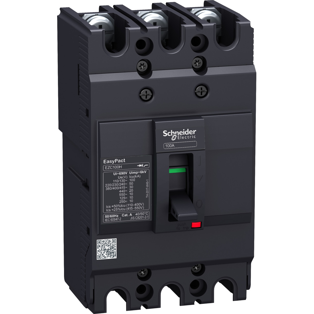 Автоматический выключатель Easypact EZC100F - TMD - 80 A - 3 полюса 3Т Schneider Electric - фото 1 - id-p86998063