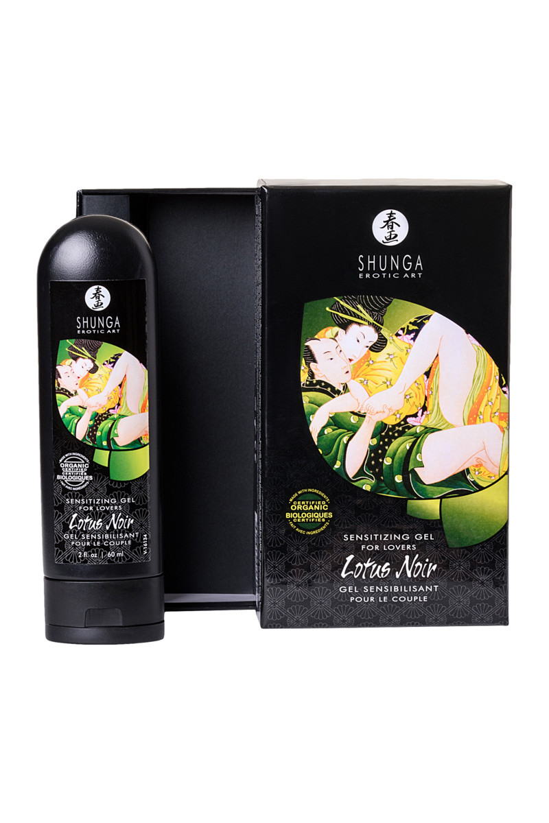 ВОЗБУЖДАЮЩИЙ ГЕЛЬ ДЛЯ ВЛЮБЛЕННЫХ SHUNGA LOTUS NOIR, УНИКАЛЬНАЯ ФОРМУЛА С L-АРГИНИНОМ, 60 МЛ